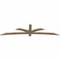 Ekena Millwork Davenport Rough Sawn Timber Gable Bracket, Douglas Fir, 96"W x 24"H x 2"D x 4"F, 6/12 Pitch GBW096X24X0204DAV00RDF - alternate 3